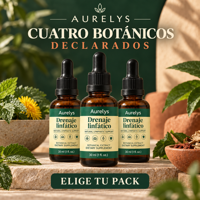 Gotas de Drenaje Linfático y Desinflamación Aurelys® (30 ml)